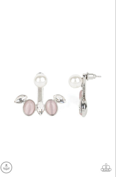 Modern Sophistication- Pink Post Earrings