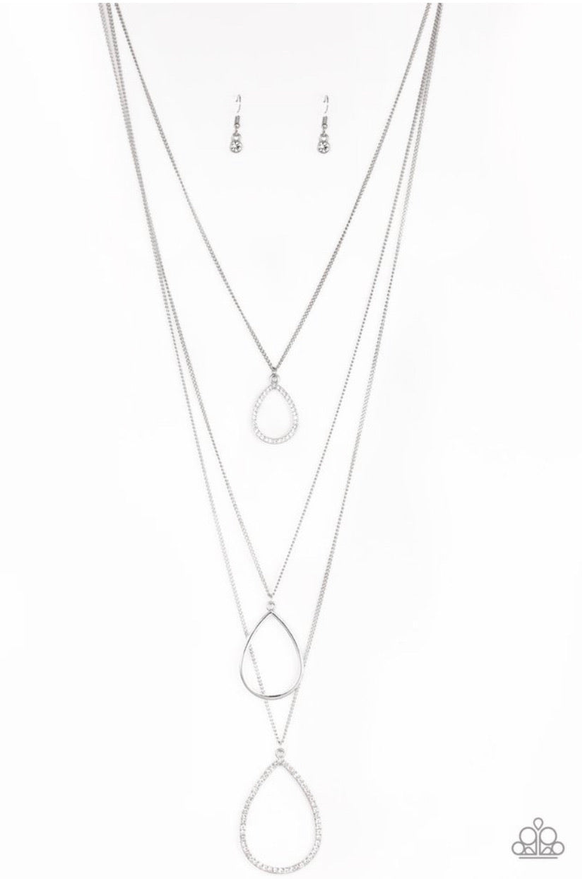 Make The World Sparkle- White Necklace