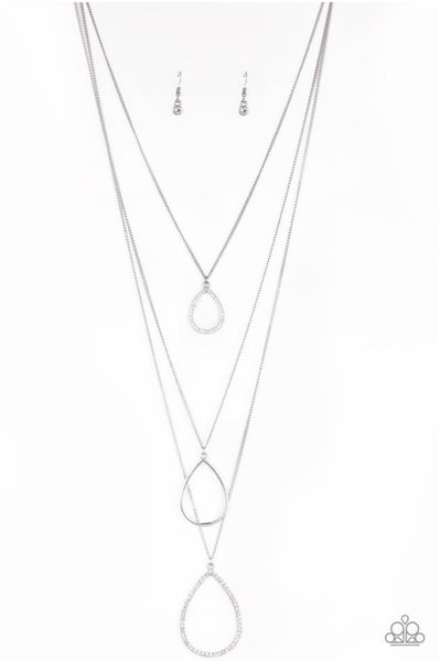 Make The World Sparkle- White Necklace