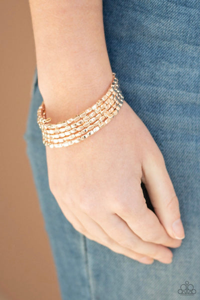 Stunningly Stacked- Rose Gold Bracelet