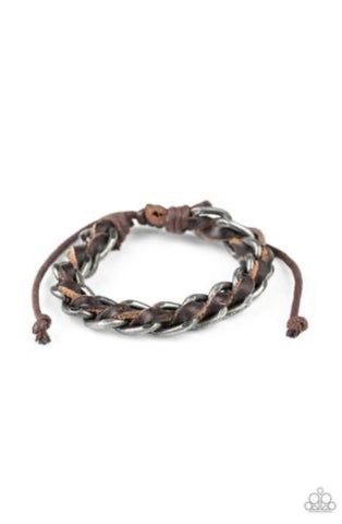 Grease Monkey- Brown Urban Bracelet