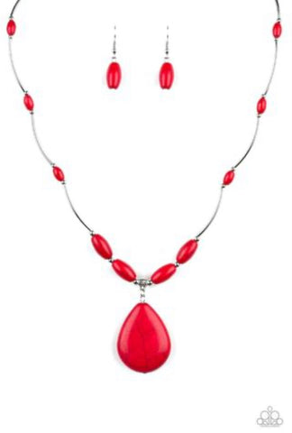 Explore the Elements- Red Necklace