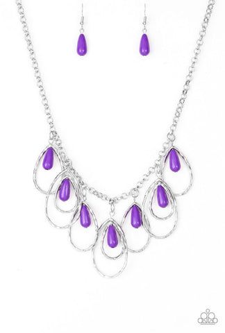 Tango Tempest- Purple Necklace