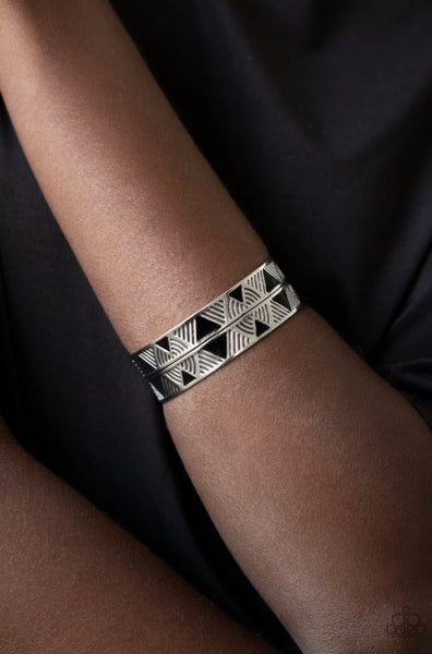 Hidden Glyphs- Black Bracelet