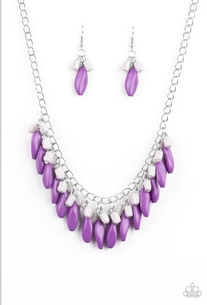 Bead Binge- Purple Necklace