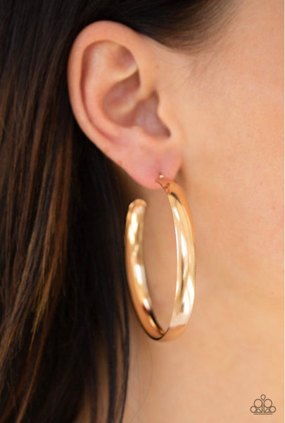 A Double Feature- Gold Hoop Earrings