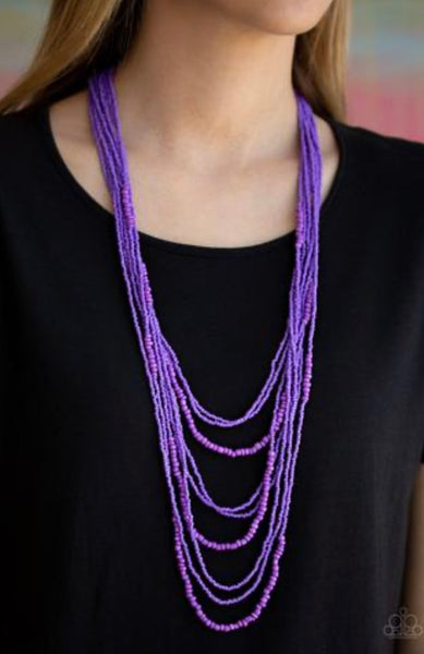 Totally Tonga- Purple Necklace