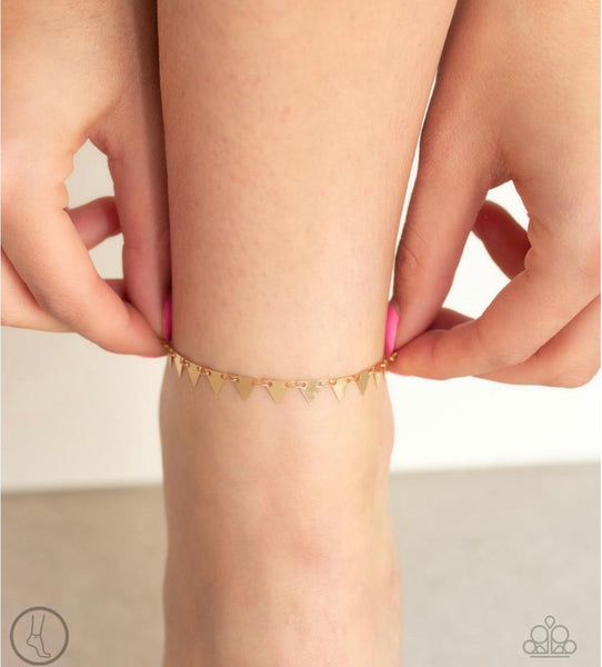 Sand Shark- Gold Anklet