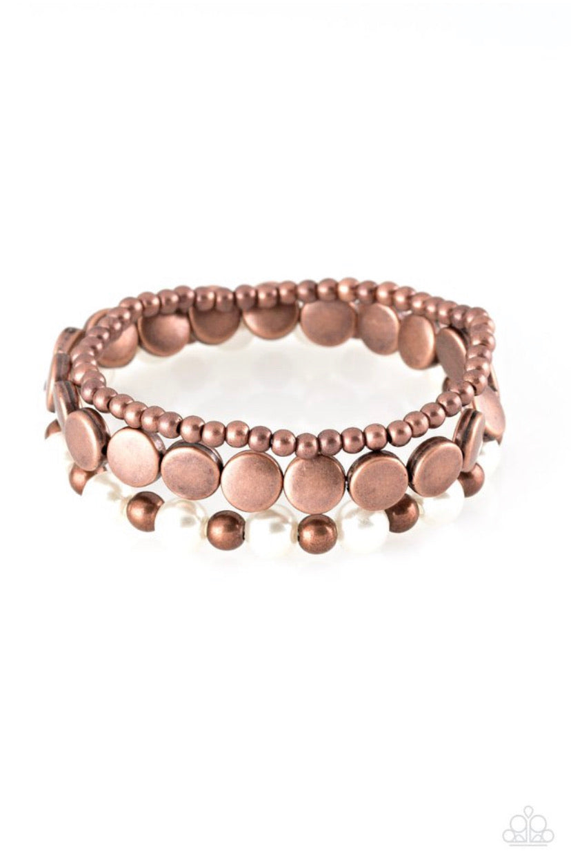 Girly Girl Glamour- Copper Bracelet