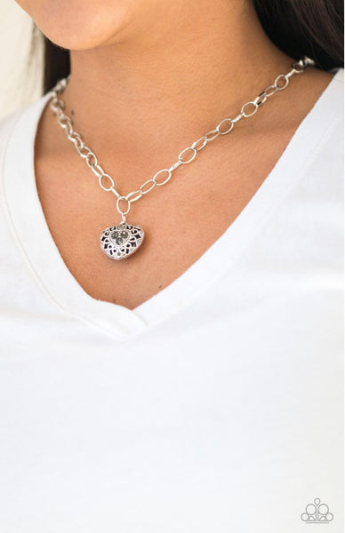 No Love Lost- Silver Necklace