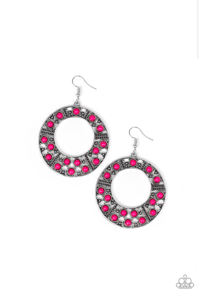 San Diego Samba- Pink Earrings