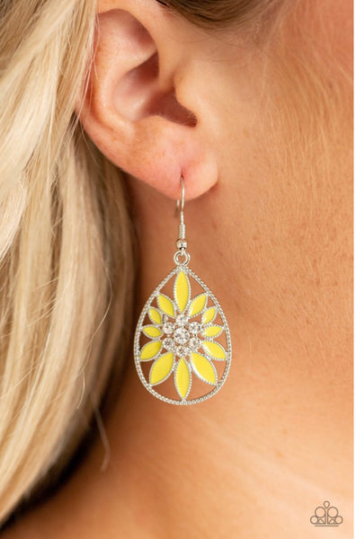 Floral Morals- Yellow Earrings