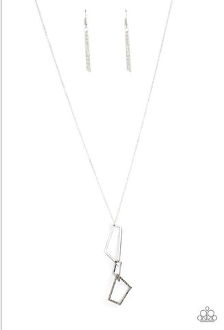 Shapely Silhouettes- Silver Necklace