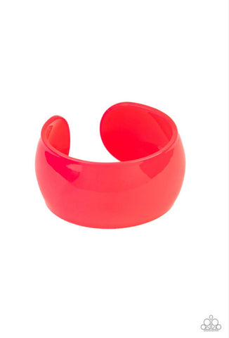 Fluent in Flamboyance- Pink Bracelet