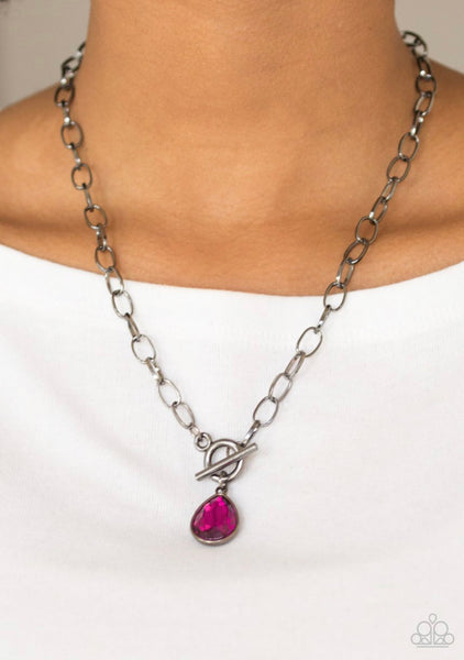 So Sorority- Pink Necklace