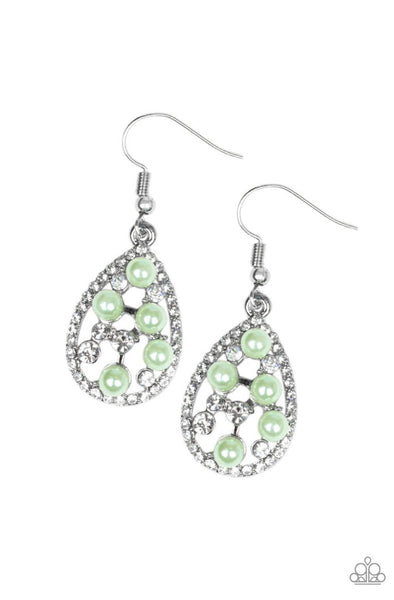 Fabulously Wealthy- Green Earrings