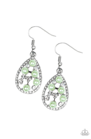 Fabulously Wealthy- Green Earrings