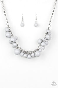 Walk This Broadway- Grey Necklace