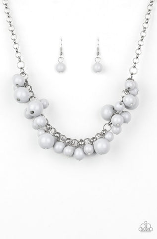 Walk This Broadway- Grey Necklace