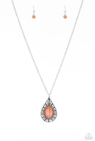 Total Tranquility- Orange Necklace