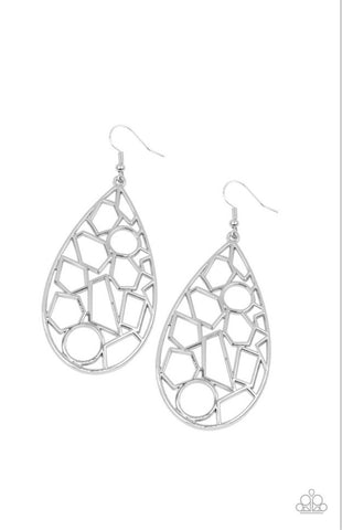 Reshaped Radiance- Silver Earrings