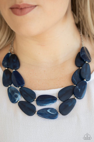 Colorfully Calming- Blue Necklace