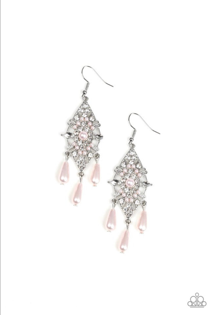 Majestic Mood- Pink Earrings