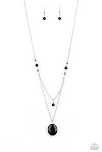 Time To Hit The Roam- Black Necklace