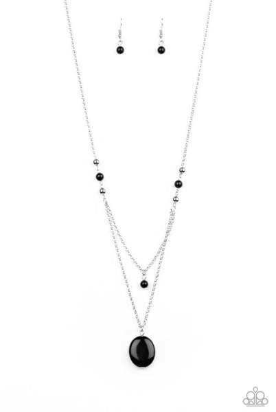 Time To Hit The Roam- Black Necklace