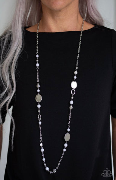 Serenely Springtime- Silver Necklace