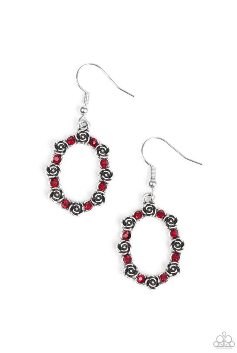 Rosy Royal- Red Earrings