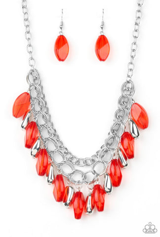 Spring Daydream- Red Necklace