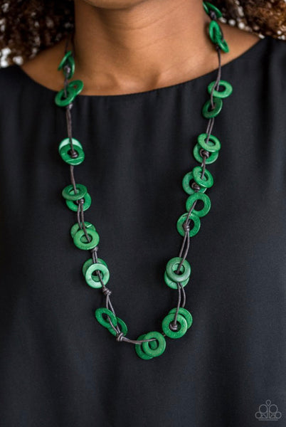 Waikiki Winds- Green Necklace