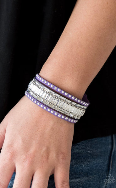 Rock Star Rocker- Purple Urban Bracelet