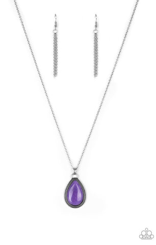 On The Home Frontier- Purple Necklace