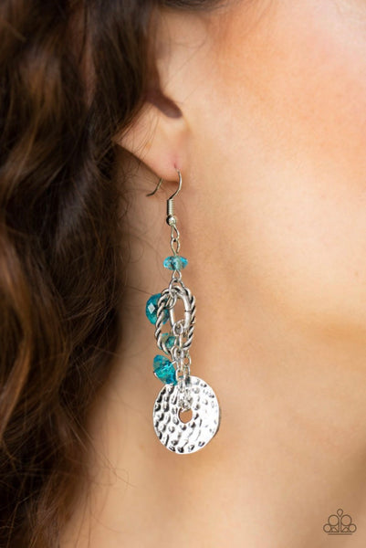 Seaside Catch- Blue Earrings