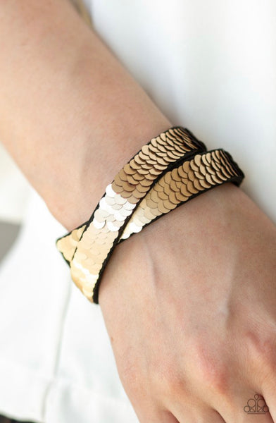 Under The Sequins- Brown Urban Bracelet