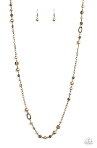 Make An Appearance- Brass Necklace