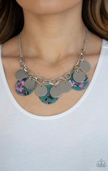 Confetti Confection- Blue Necklace