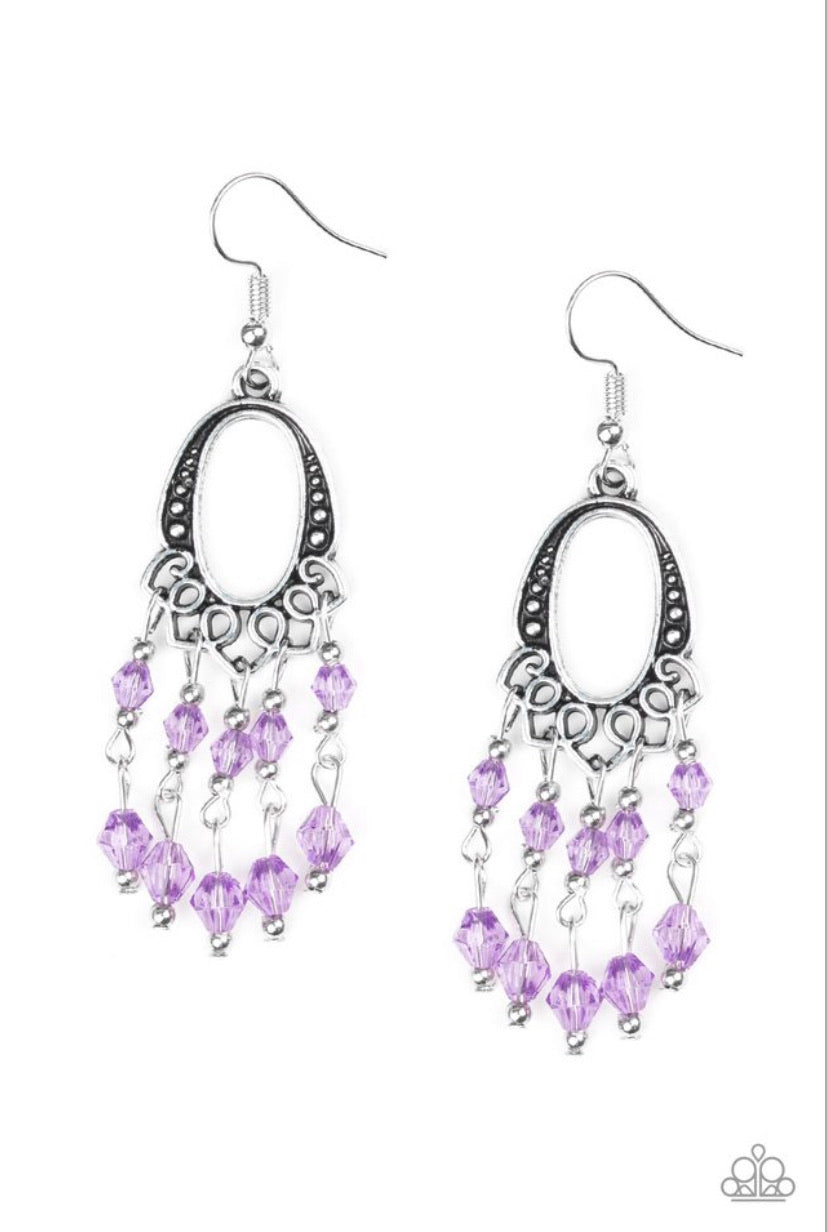 Not The Only Fish In The Sea- Purple Earrings