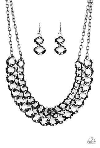 Street Meet And Greet- Gunmetal Necklace