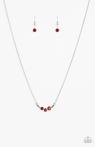 Sparkling Stargazer- Red Necklace