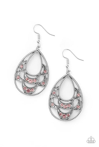 Malibu Macrame- Pink Earrings