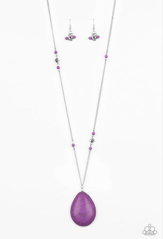 Desert Meadow- Purple Necklace