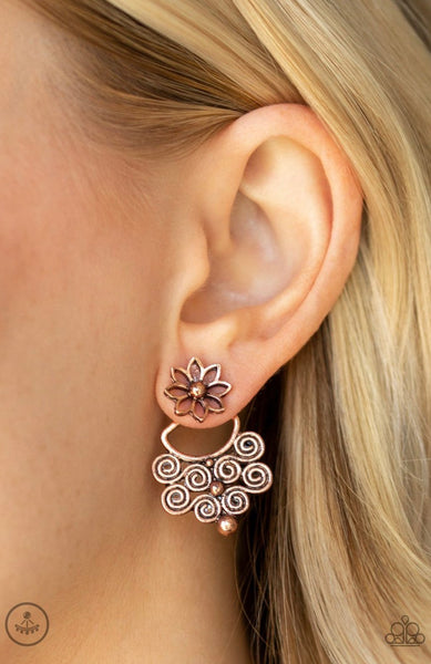 Garden Spindrift- Copper Post Earrings