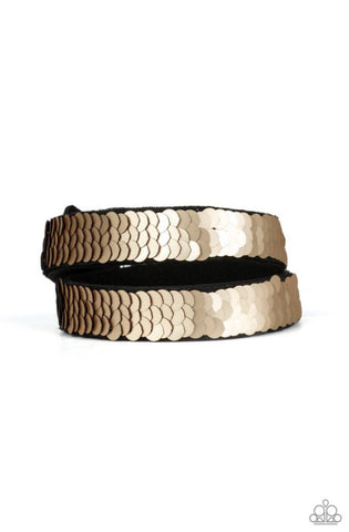 Under The Sequins- Brown Urban Bracelet