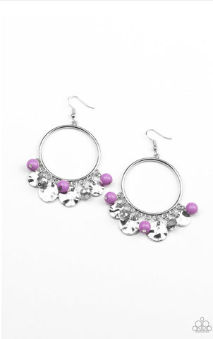 Chroma Chimes- Purple Earrings