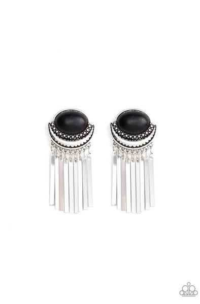 Monsoon Season- Black Post Earrings