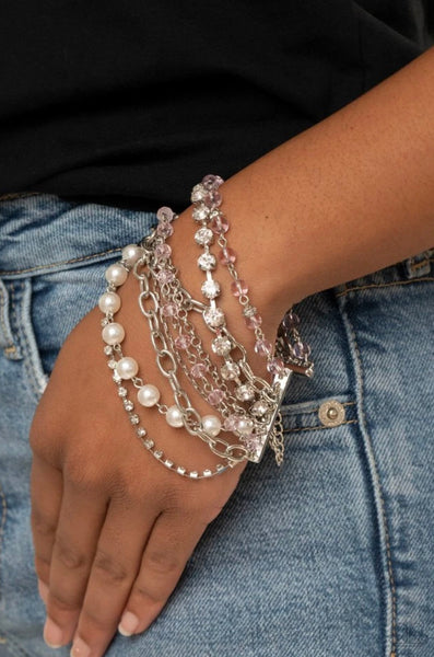 Heiress Hustle- Pink Bracelet