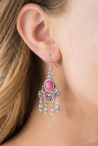 No Place Like Homestead- Pink Earrings